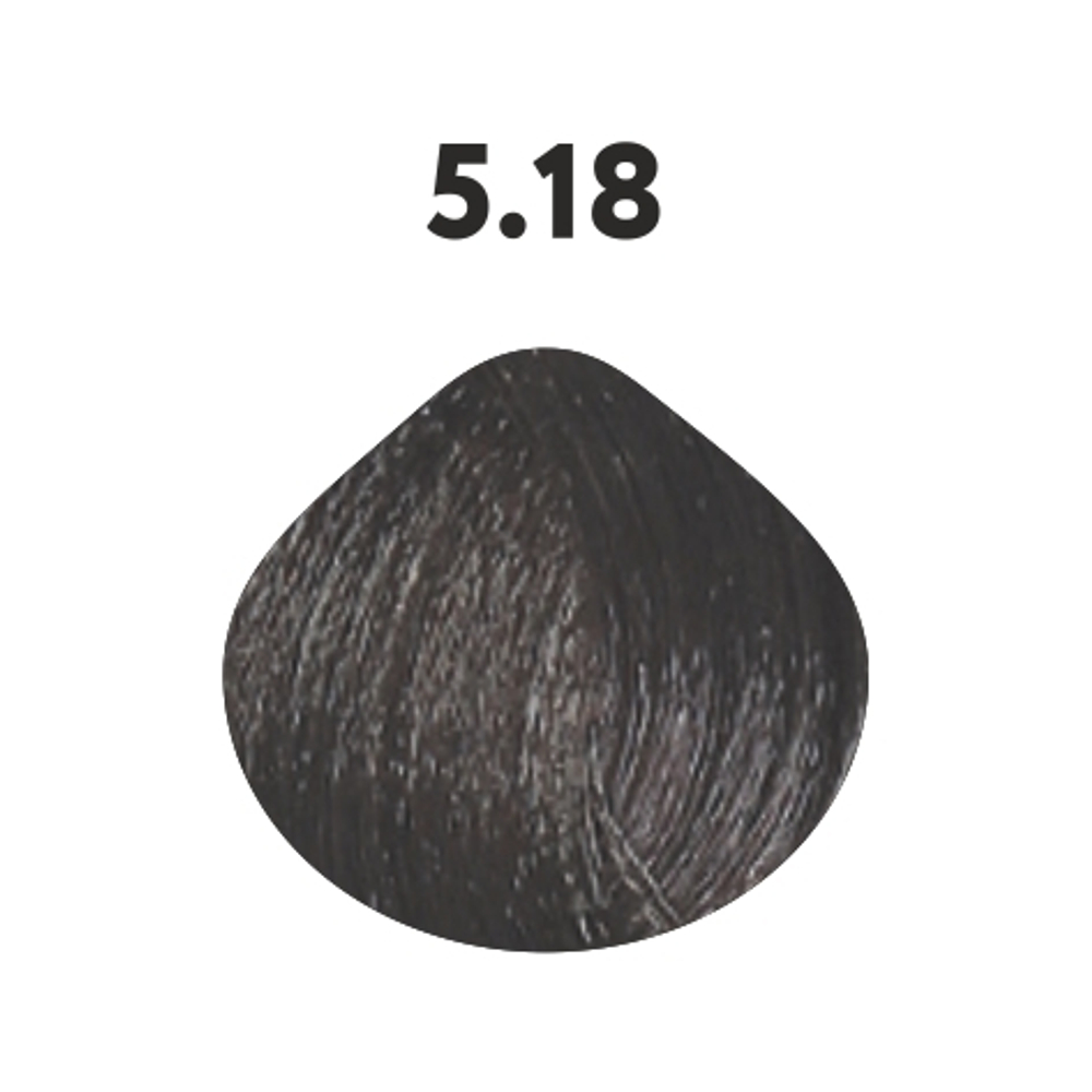 5.18 крем-краска KAARAL Baco Color Collection светлый каштан пепельно-коричневый - 100 мл.