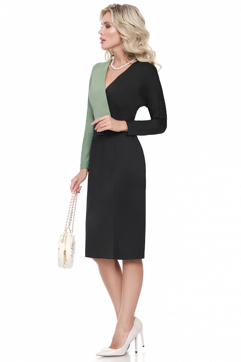 Платье Утонченный дизайн, олива DStrend (Акция)