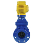 Wedge gate valve 30c939r blue Elephant-GGG50-EPDM-F4-BLUE PSI145 class 150 T=230-248°F flange connection, with rubber lined wedge EPDM, electric actuator Elephant MT 380V