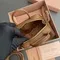 Микро сумка MIU MIU из натуральной кожи в коричневом цвете