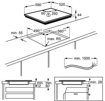 Варильна поверхня електрична ELECTROLUX IPES6451KF Hob2hood