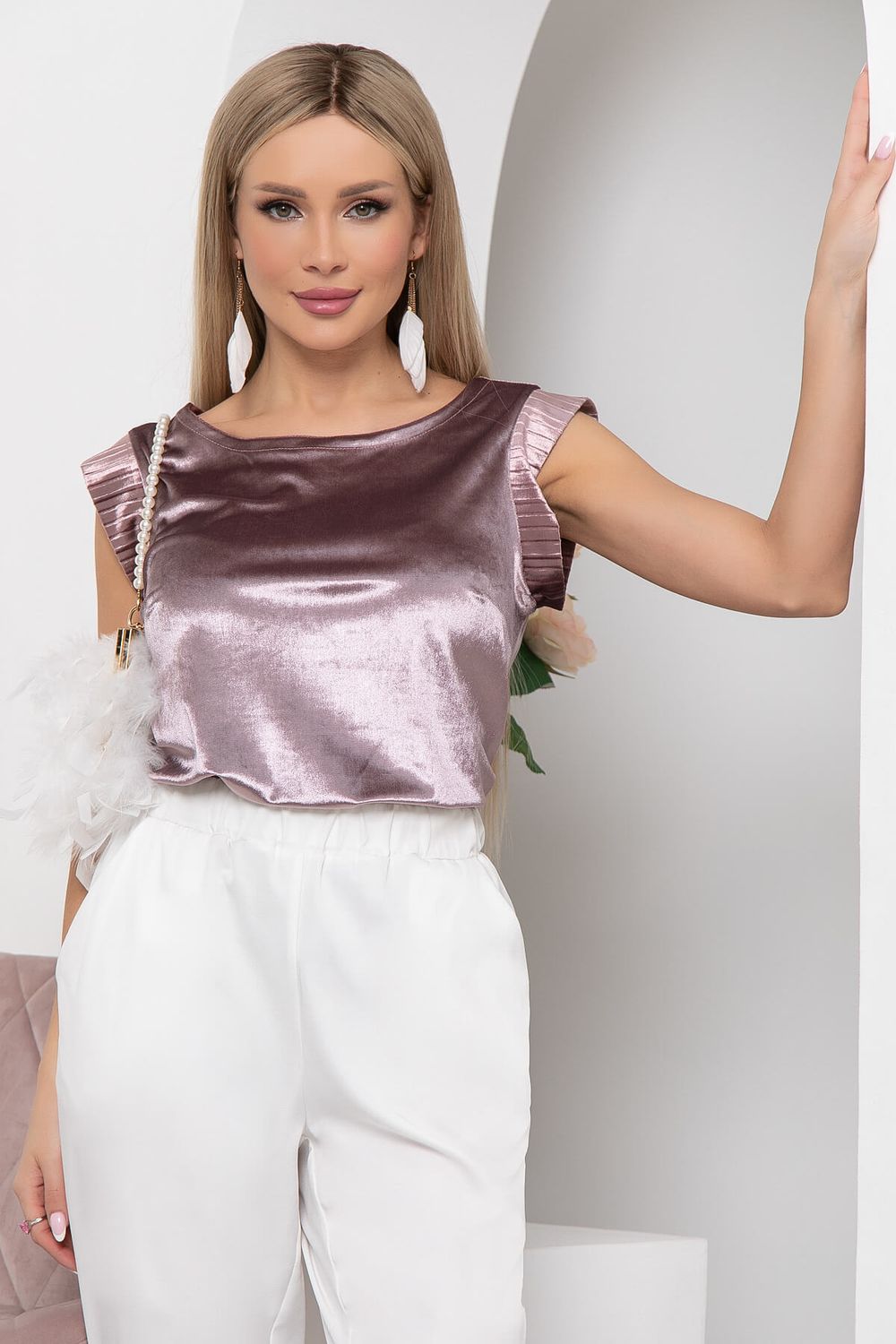 Топ "Лора" (пыльная роза) Б5930 LT Collection (Акция)