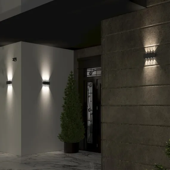 358561 STREET NT21 374 темно-серый Ландшафтный настенный светильник IP54 LED 4000K 8W 85-265V CALLE