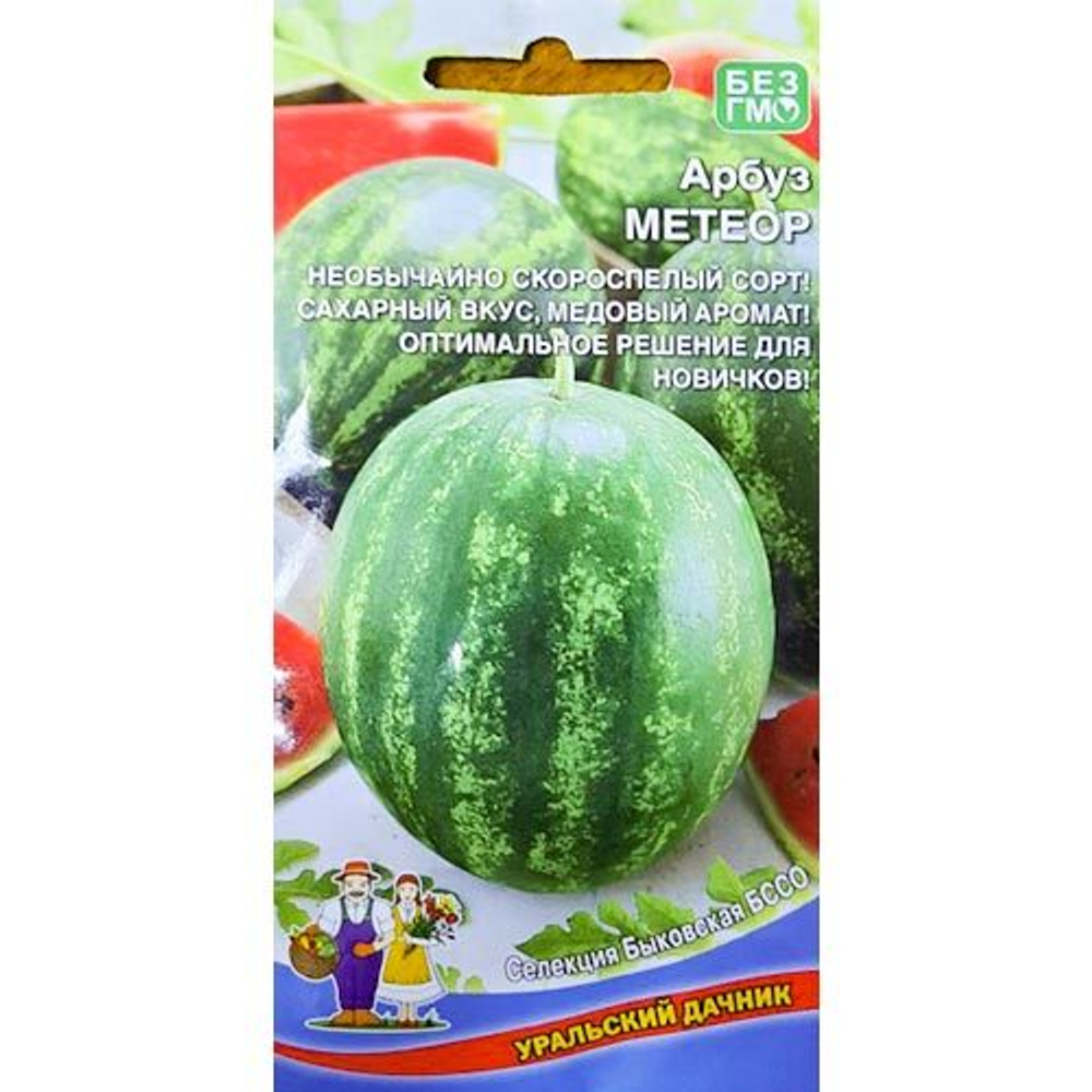 Арбуз Метеор 10шт (Уральский дачник)