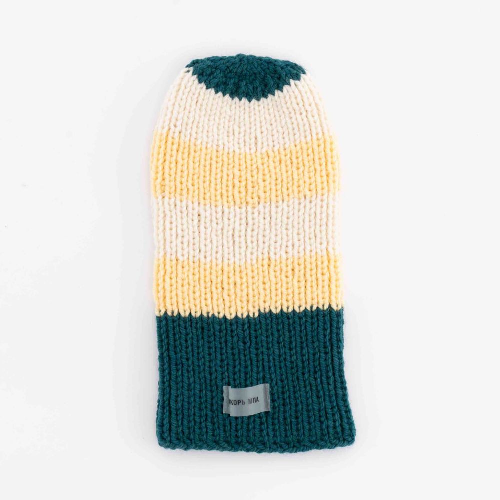 Балаклава Якорь Явление полосатая изумруд / шампань / суровый