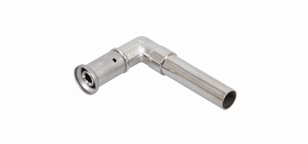 Угловой адаптер HENCO(ХЕНКО), латунь пресс - медная трубка 227 мм для обжимных фитингов, 16x15Cu