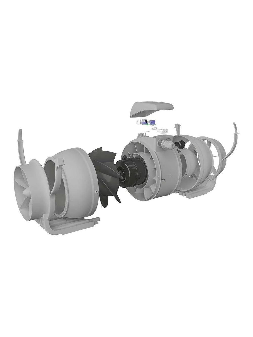 Вентилятор канальный 2 скорости (пластик) TYPHOON D125 2SP ERA PRO