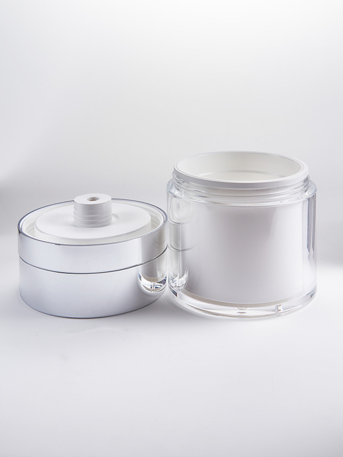 Банка акриловая 50 мл с зеркальной крышкой