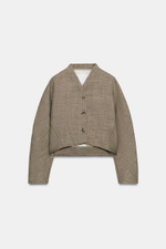 ZW COLLECTION ШЕРСТЯНОЕ КОРОТКОЕ ПАЛЬТО - ZARA