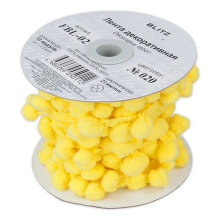 Тесьма декоративная "BLITZ" FBL-02, 21 мм , №020