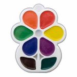 Акварель ЦВЕТОЧЕК 8 цв. без кист. фигурная пл.уп.