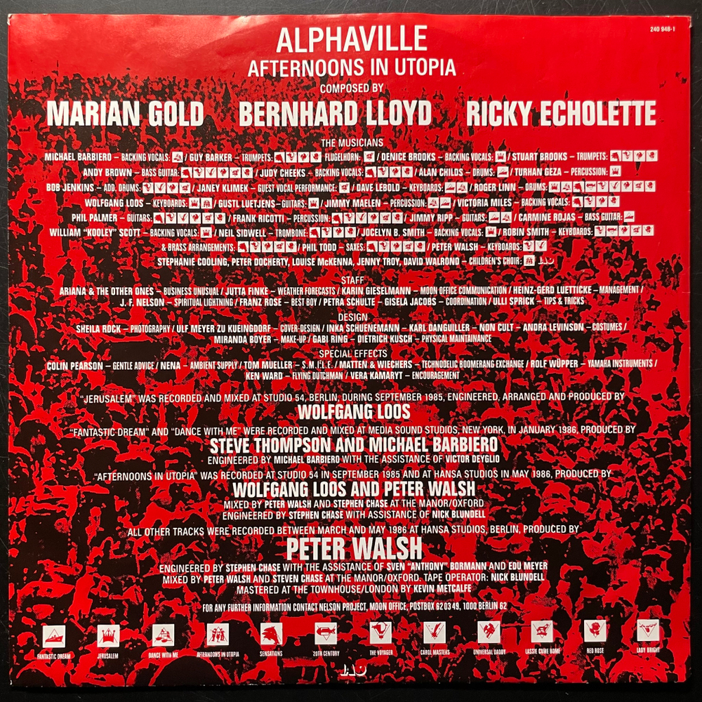 Alphaville - Afternoons In Utopia (Германия 1986г.)