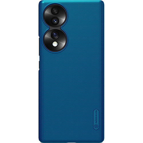 Тонкий чехол синего цвета от Nillkin для Huawei Honor 70, серия Super Frosted Shield