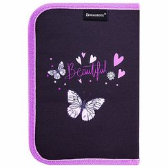 Penal \ Pencil case\ Пенал BRAUBERG с наполнением, 1 отд, 1 откид.планка, 24 предмета, 21х14 см, 271524