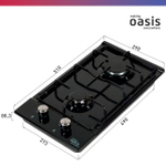 Варочная панель газовая OASIS P-MEBGD