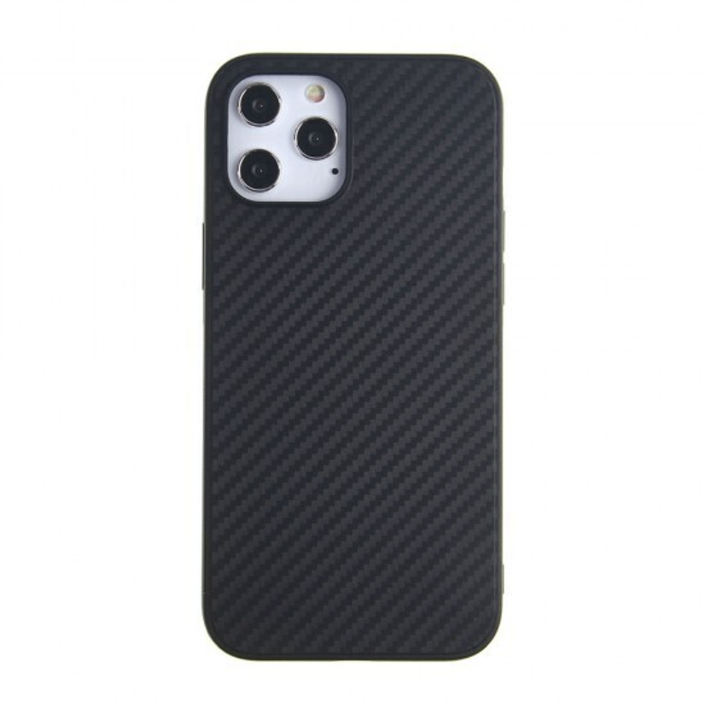 Чехол ТПУ карбон для iPhone 12 Pro Max, 011068 Черный