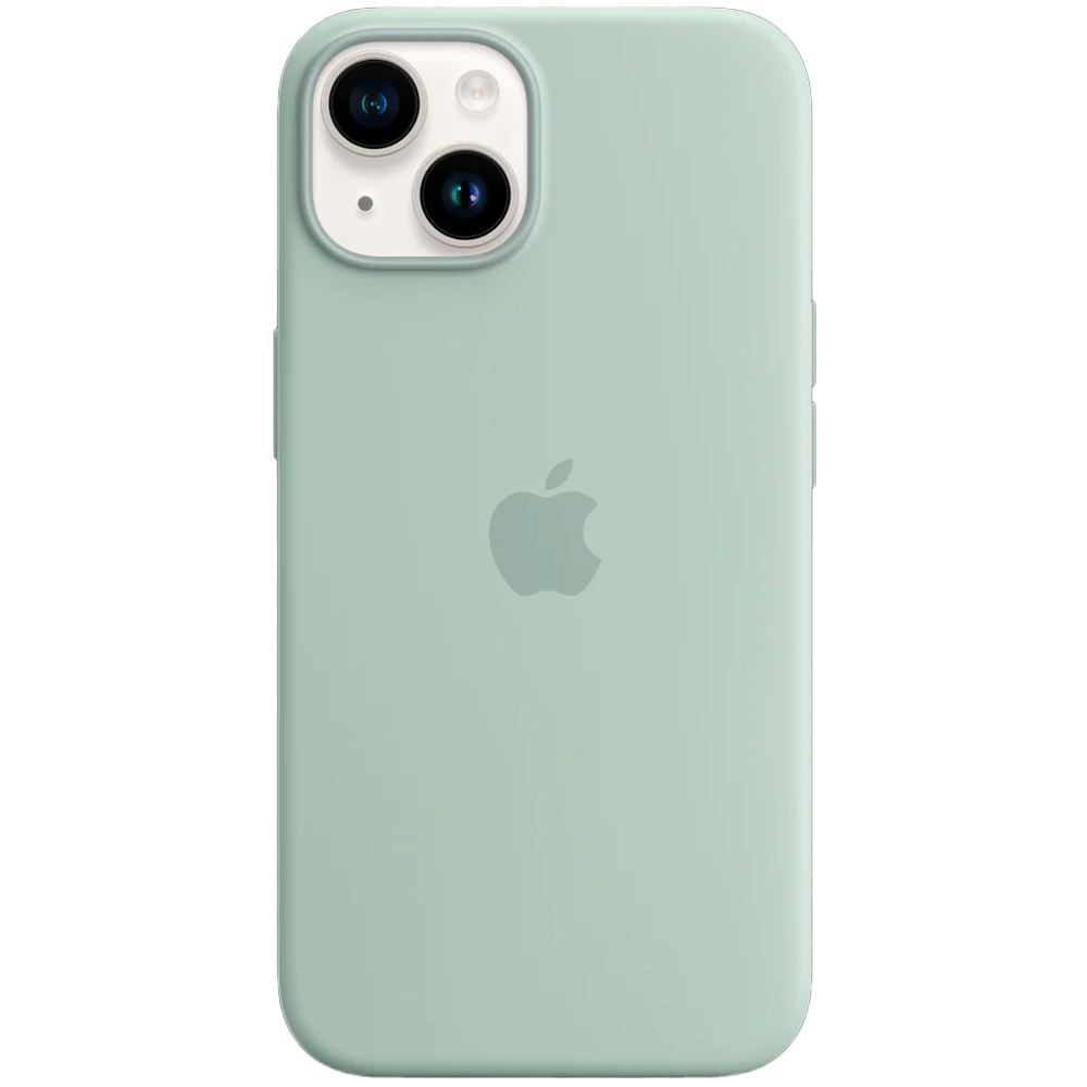 Силиконовый чехол с поддержкой MagSafe Apple Silicone Case для iPhone 14, Succulent (Агава)