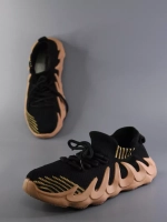 Кроссовки Изики детские - Yeezy boost- черно-коричневые
