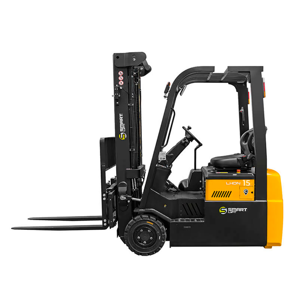 Электропогрузчик трёхопорный CPD15TVL (1500 кг; 4,8 м; li-ion 80В / 205Ач) SMARTLIFT