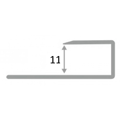 АПLг 11мм "DO-3" 2,7м Бронза глянец L-об. гиб. анод. алюм.