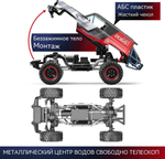 MJX H12P 1/12 , Ford Bronco , RC краулер с бесколлекторным мотором, алюминиевый корпус, металлические амортизаторы и шестерни, RTR