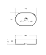 Раковина накладная Cezares CZR-6576