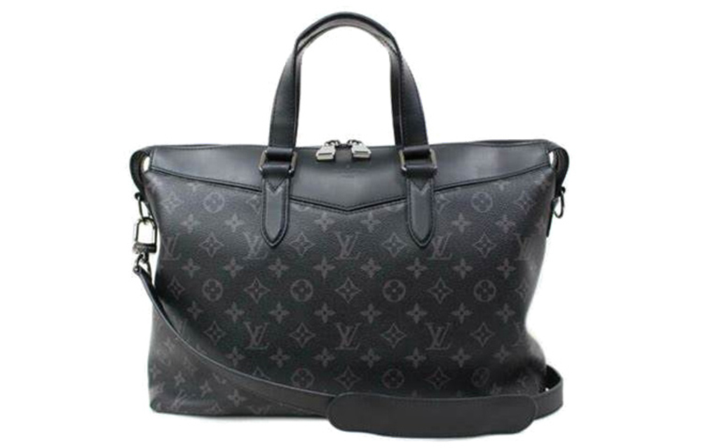LOUIS VUITTON Briefcase Explorer Monogram Eclipse Black/Grey