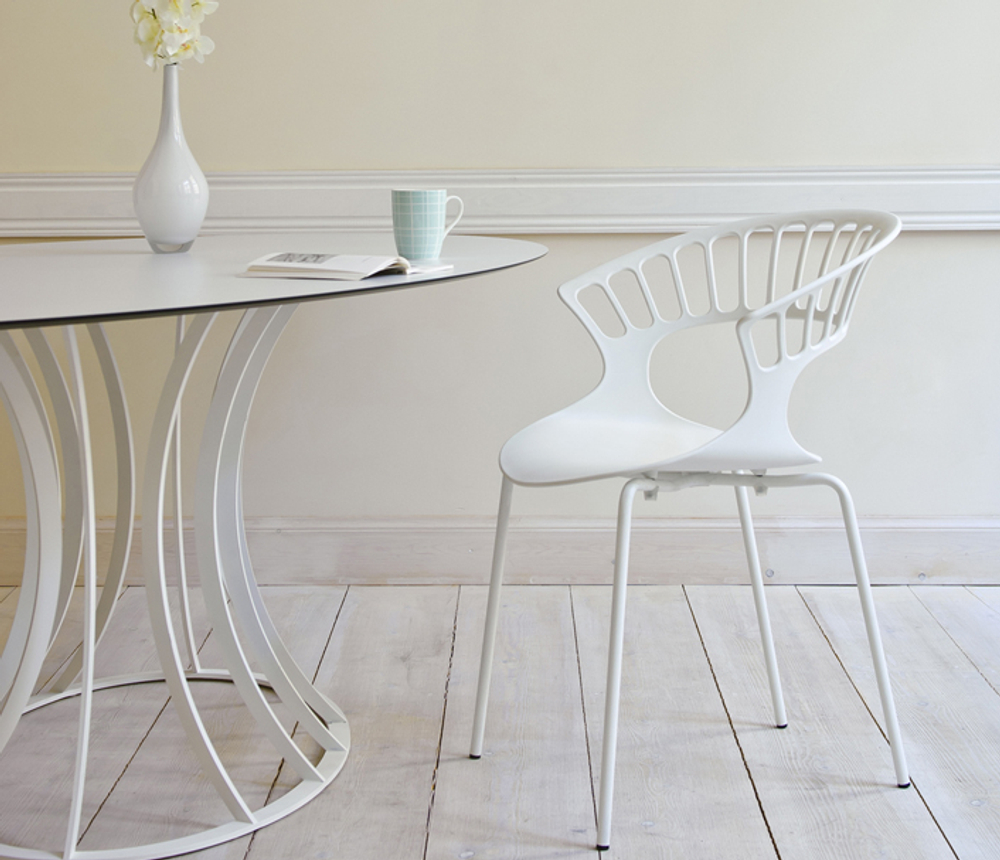 Кресло пластиковое Papatya Tiara, белый