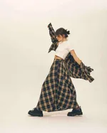 Рубашка One Two Cowboy Basic 8 в клетку черная