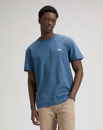 Футболка мужская LEE SS SMALL LOGO TEE ACADEMY BLUE