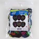 Шар (12''/30 см) С Днем Рождения! (неоновое диско), Черный (299), флуор, 5 ст, 25 шт.