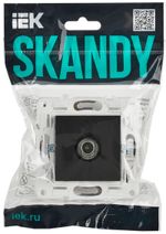 SKANDY Розетка TV оконечная SK-A12T титан IEK
