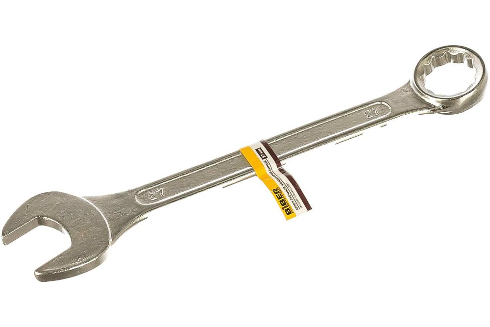 БИБЕР 90645 Ключ гаечный комбинированный, кованый 27мм (6/60)