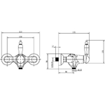 Смеситель для душа Boheme Crystal 264-CRST