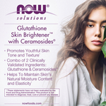 NOW Foods, Solutions, Glutathione Skin Brightener™, 30 растительных капсул