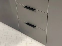 Шкаф трехдверный "Адам" с зерк (Дуб крафт золотой/Графит)