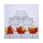 Форма для фигурных леденцов «Кленовые листья», 3 ячейки