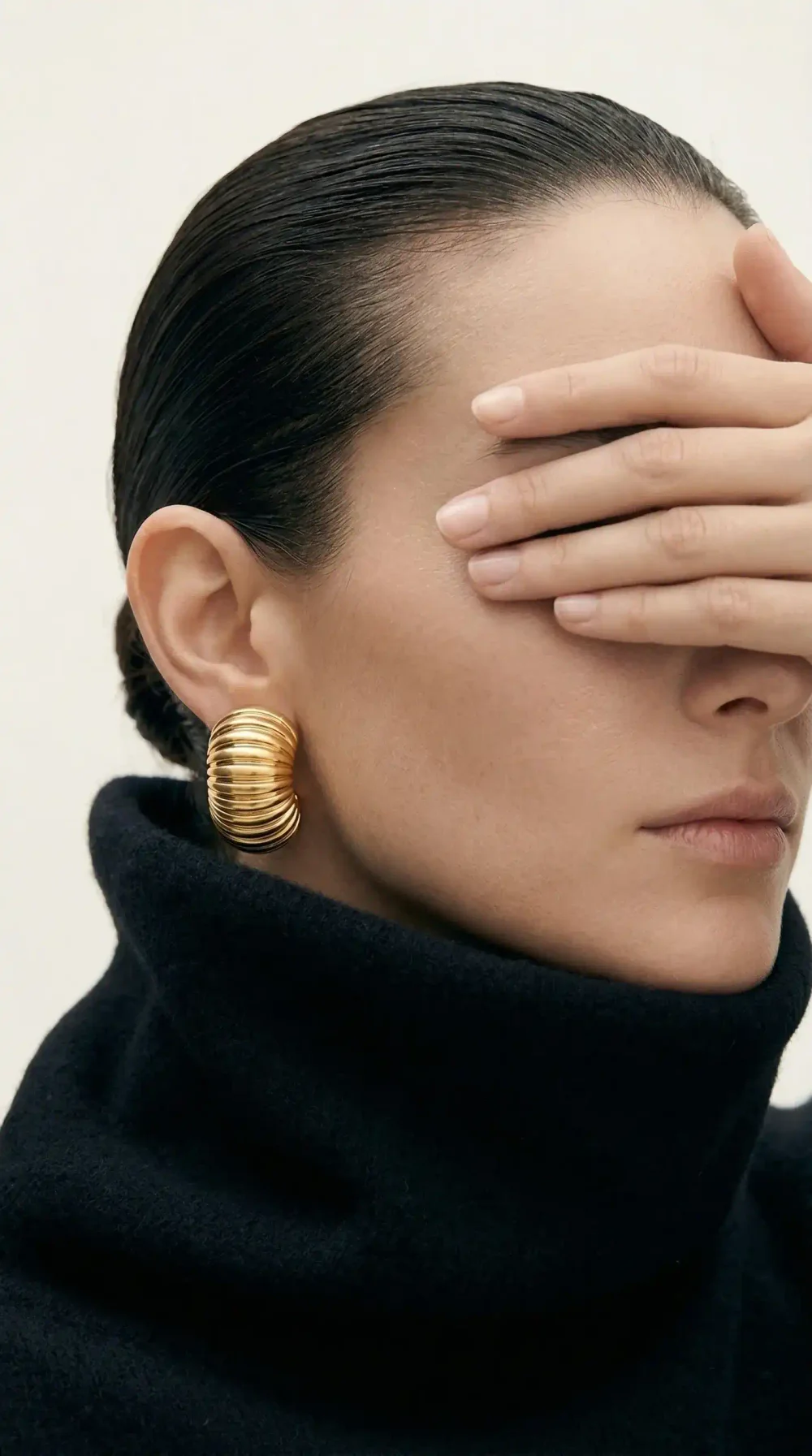 Серьги Кокон, Золотой