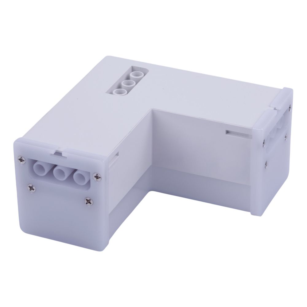 ULO-N11L-8W-4000K-90D IP40 WHITE Светильник светодиодный L-образный. Угол 90 градусов. Белый свет 4000K. 2000Лм. Алюминий. Цвет белый. TM Uniel