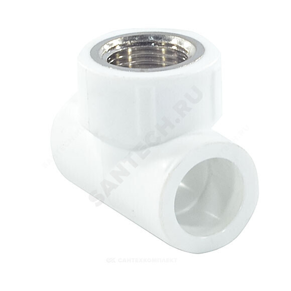 Тройник PP-R комбинированный белый Дн 25х1/2" ВР PRO VALFEX 10127125-PRO