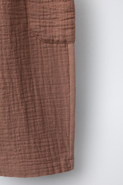 ZARA БРЮКИ КОМБИНИРОВАННЫЕ, ПУДРОВО-РОЗОВЫЙ