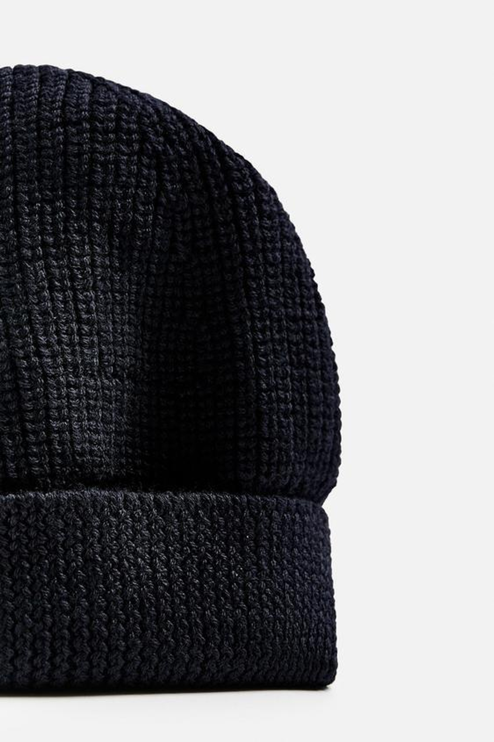 ZARA ШЕРСТЯНАЯ ШАПКА БИНИ, МОРСКОЙ СИНИЙ