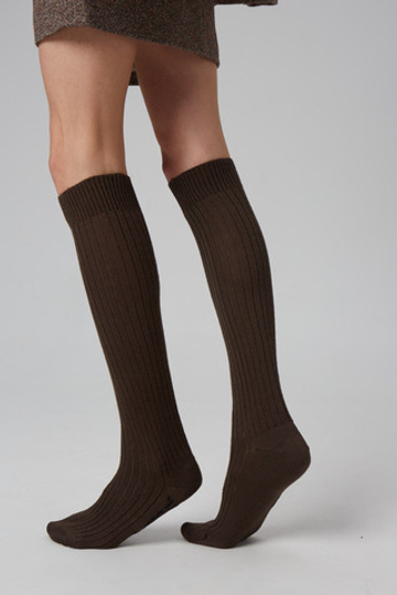 Гольфы из шерсти, кофейный