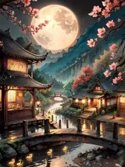 Almaz qaşlarla tablo \ Алмазная вышивка \ Diamond painting Восточная долина