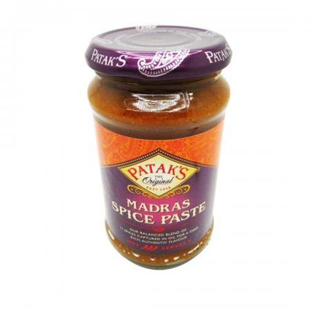Паста Patak`s Madras Spice Pasta смесь специй Мадрас 283 г