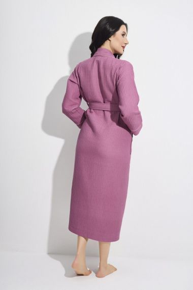 Женский вафельный халат 4250 сухая роза