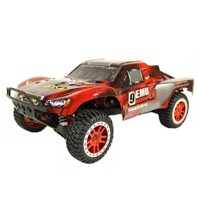 Радиоуправляемый шорт-корс Remo Hobby 9EMU Brushless (красный) 4WD 2.4G 1/10RTR