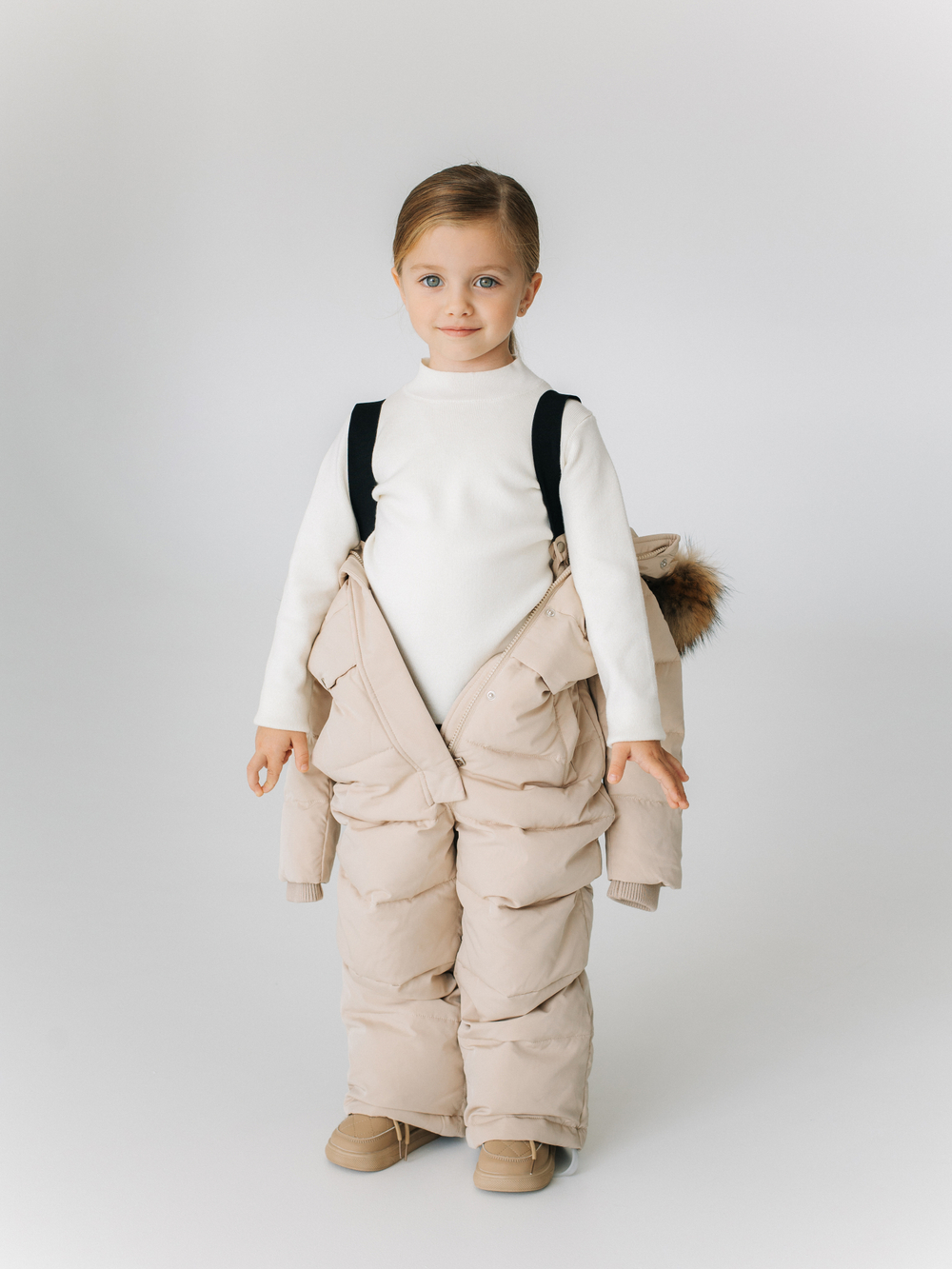 Комбинезон зимний, Бежевый