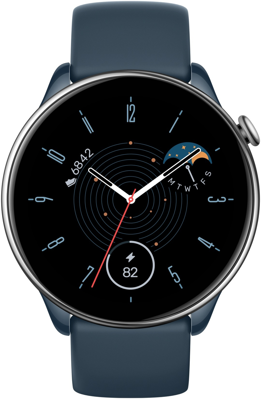 Смарт-часы Amazfit GTR Mini 43 мм серебристый-синий-синий