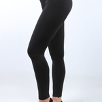 Легинсы утеплённые черные р.44-50